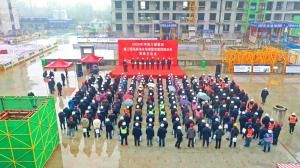 集團公司在凌波苑高層住宅項目舉辦施工現(xiàn)場標準化管理暨雙重預防體系觀摩會！